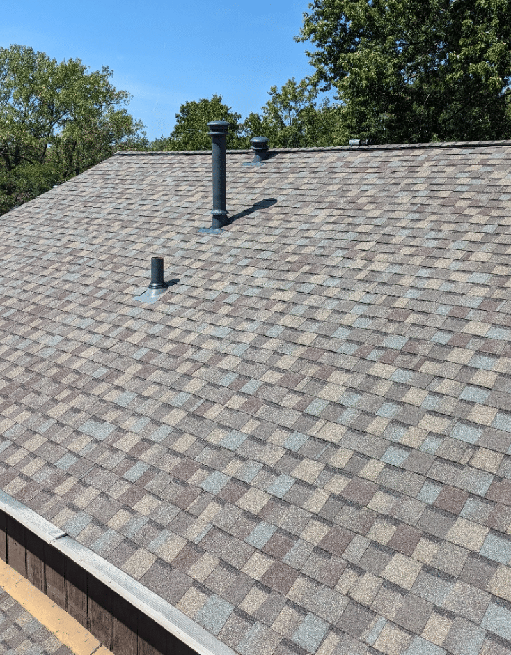 Roof with Ventilation Stacks